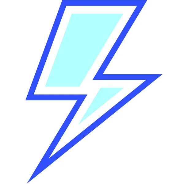 Blitz Symbol Vektorillustration — Stockvektor