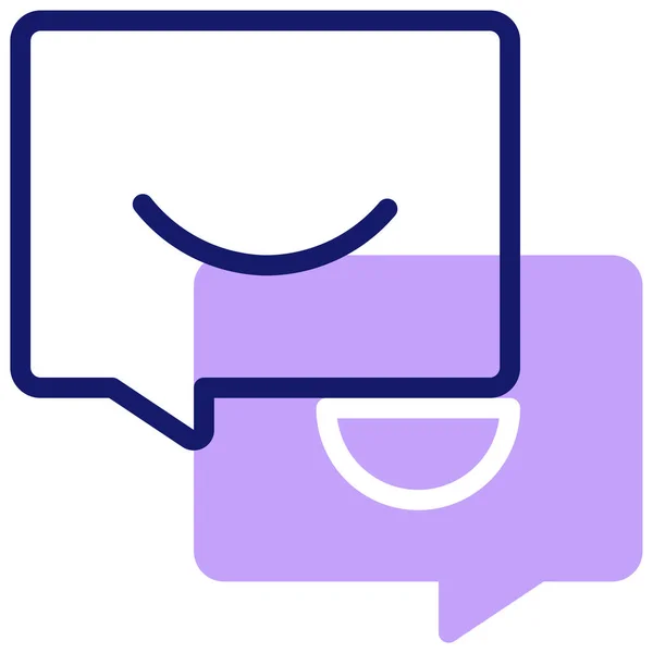 Comunicação Usuário Chat Conversa Ilustração —  Vetores de Stock