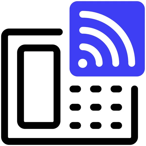 Telefon Einfache Symbol Illustration — Stockvektor