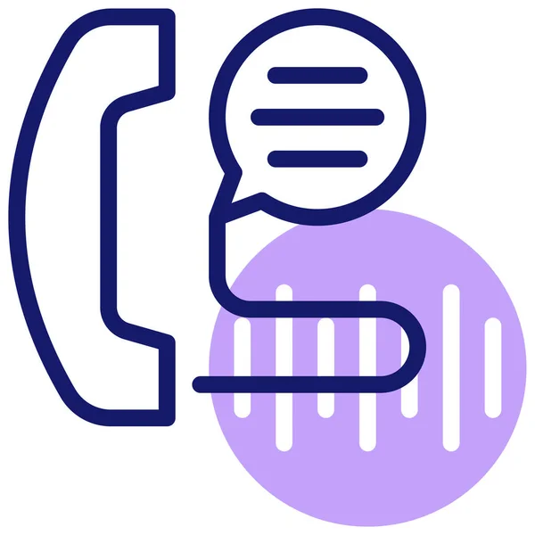 Teléfono Ilustración Icono Simple — Vector de stock