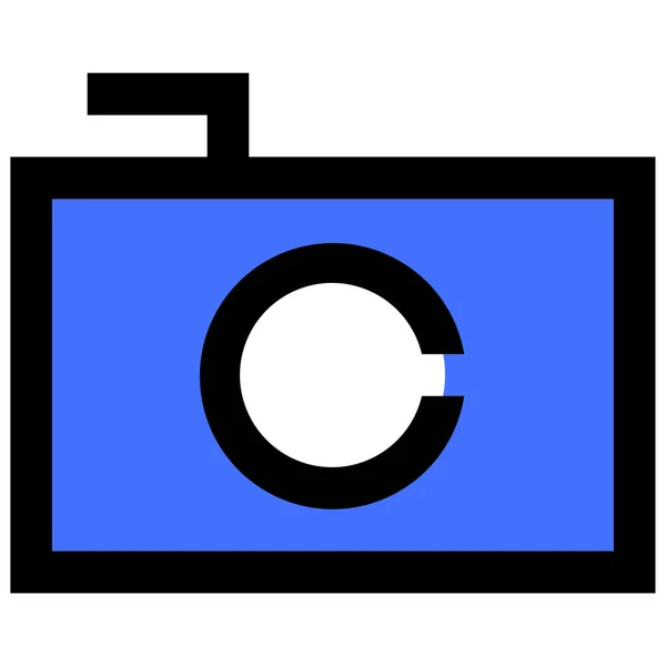 Icône Moderne Caméra Illustration Vectorielle — Image vectorielle