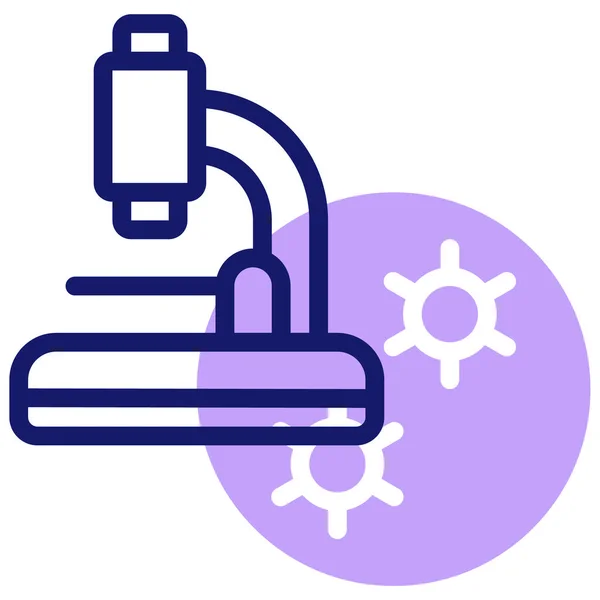 Stock vector microscope. web icon simple illustration 