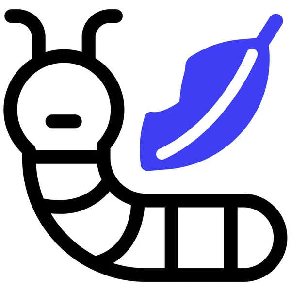 Caterpillar Icon Vector Illustration Simple Design — Stock Vector