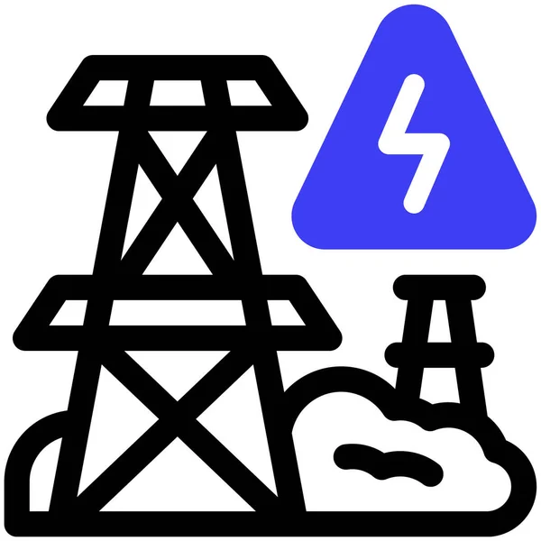 Energie Web Symbol Einfache Illustration — Stockvektor