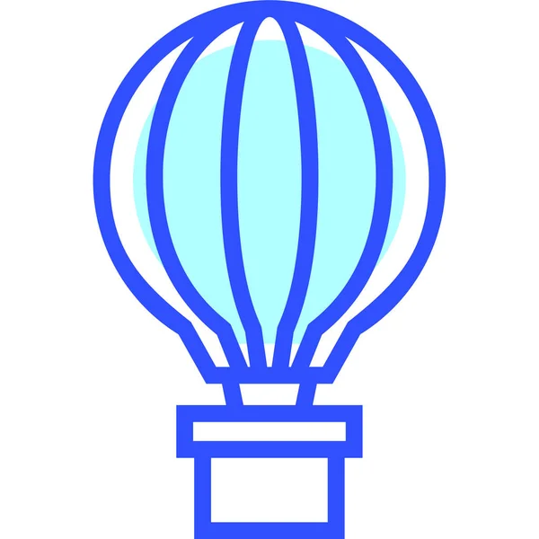 Hot Air Balloon Vector Icon — Stock Vector