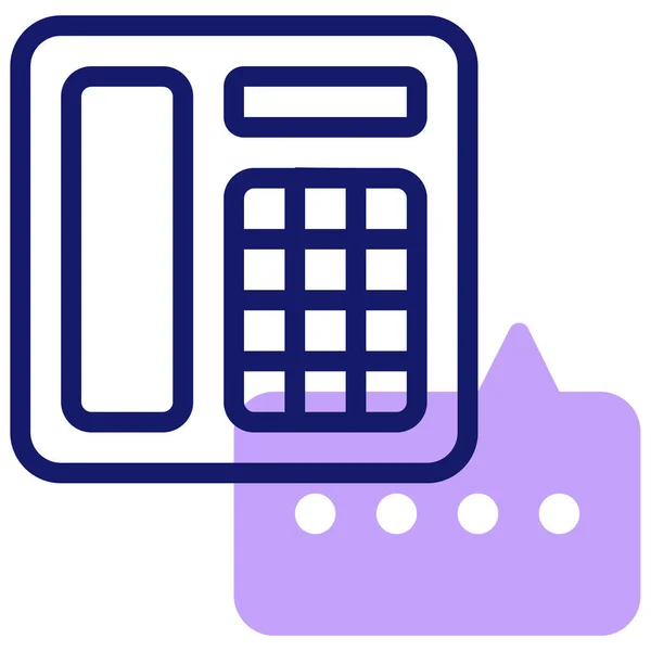 Telefone Ícone Simples Ilustração —  Vetores de Stock