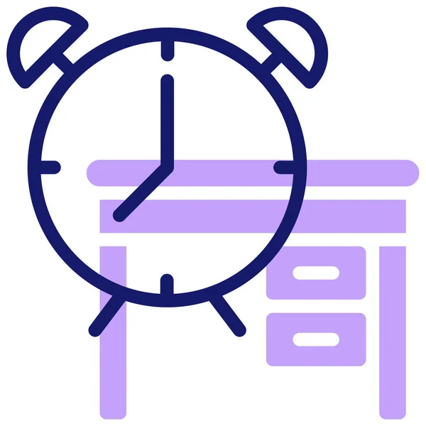 Clock Web Icon Simple Illustration — Stock Vector