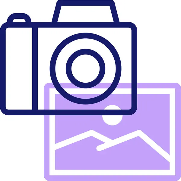 Digitalkamera Web Symbol Einfache Illustration — Stockvektor
