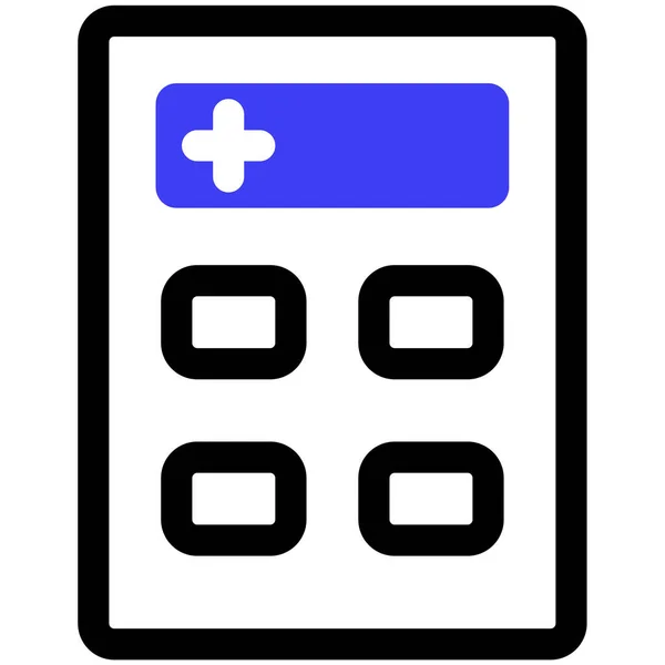 Calculator Icon Vector Illustration Simple Design — Stok Vektör