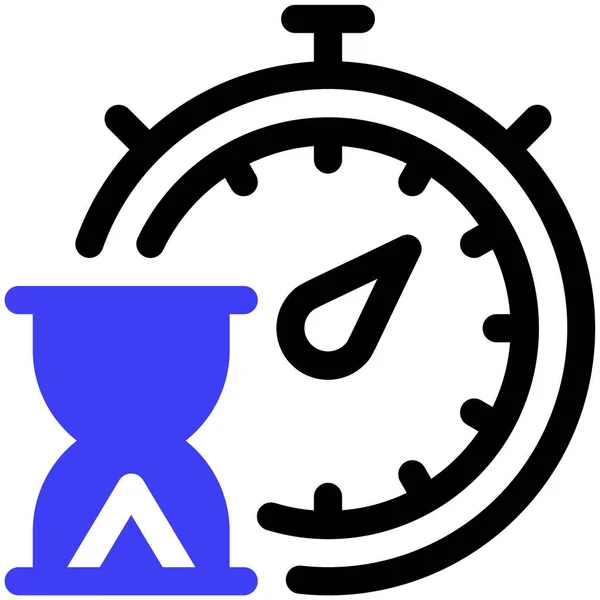 Timer Web Icon Design Semplice — Vettoriale Stock