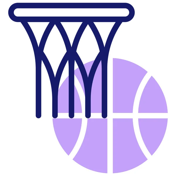 Баскетбол Иконка Сайта — стоковый вектор