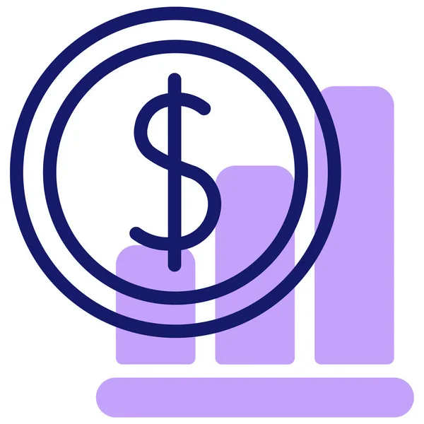 Finance Icon Vector Illustration Simple Design — Stock Vector