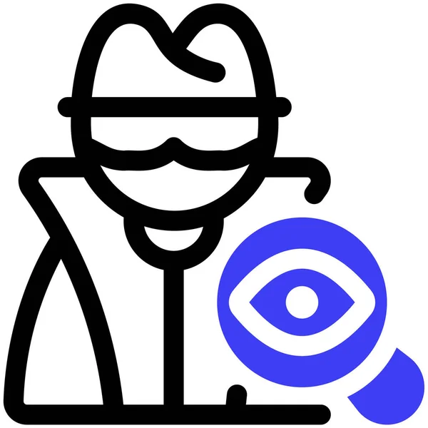 Spyware Symbol Vektorillustration — Stockvektor