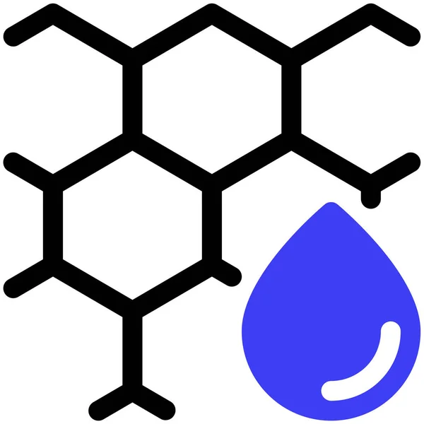 Molécule Illustration Vectorielle Icône Web — Image vectorielle