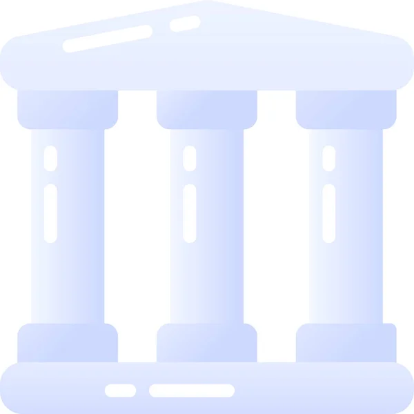 Bank Symbol Vektor Abbildung Einfaches Design — Stockvektor