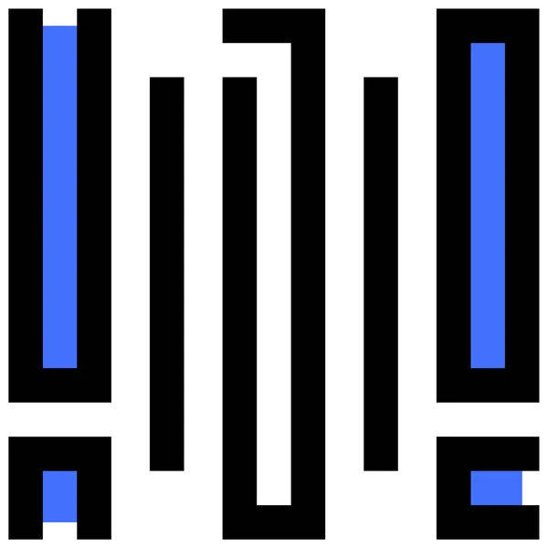 Штрих Код Иконка Сайта — стоковый вектор