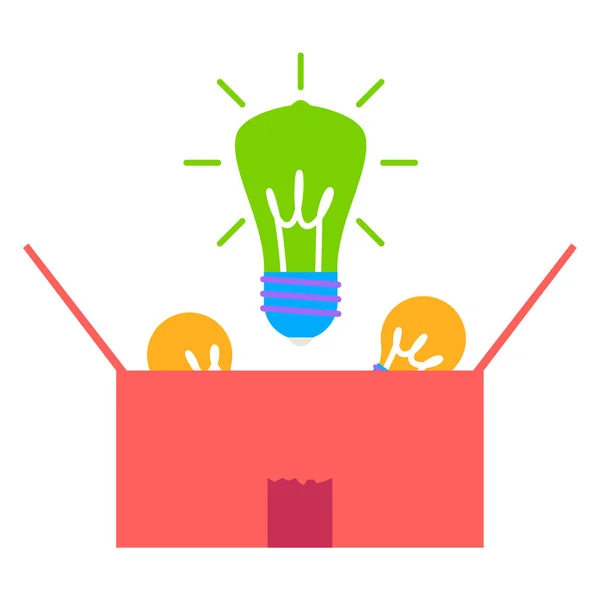 Idea Creatividad Innovación Startup Inspiración Gestión Conocimiento Educación Marketing Ilustración Vector de stock