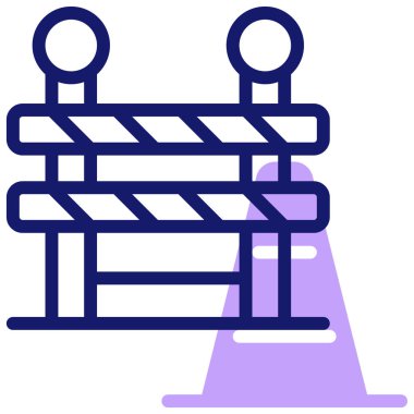 Barikat simge vektör çizim