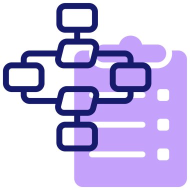 hiyerarşi. Web simgesi basit illüstrasyon