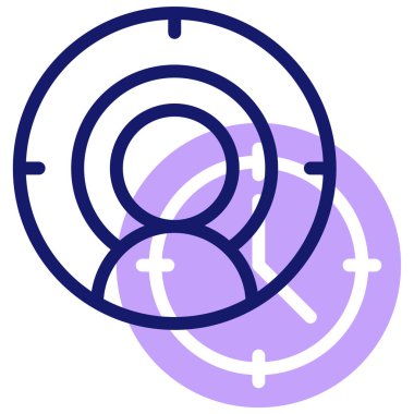 Hedef. Web simgesi basit illüstrasyon