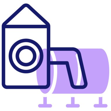 Aç, el, projektör, kamera, lamba, düzenlenebilir vektör illüstrasyonu