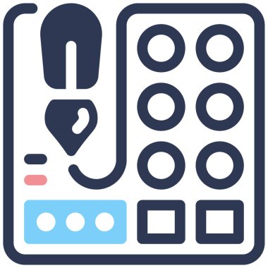 Palet. Web simgesi basit tasarım