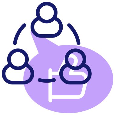 Sosyal medya konsepti simgesi, vektör illüstrasyonu basit tasarım