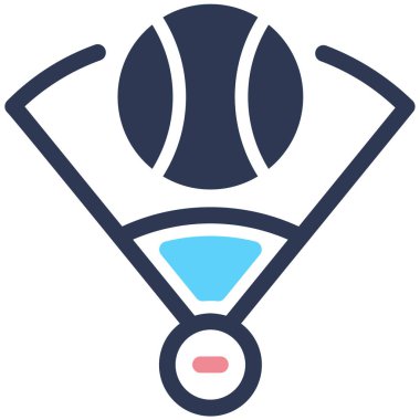 Spor sahası. Web simgesi basit illüstrasyon