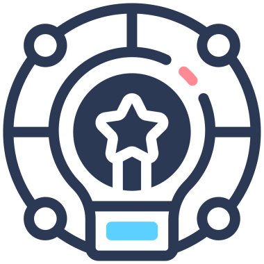 fikir simgesi, vektör illüstrasyonu basit tasarım