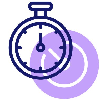 Saat. Web simgesi basit illüstrasyon