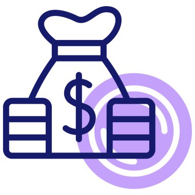 Para için. Web simgesi basit illüstrasyon 