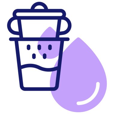 Drip simgesi, vektör illüstrasyonu basit tasarım