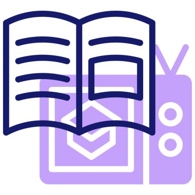 Eğitim. Web simgesi basit illüstrasyon 