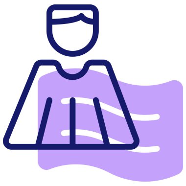 Kumaş. Web simgesi vektör illüstrasyonu