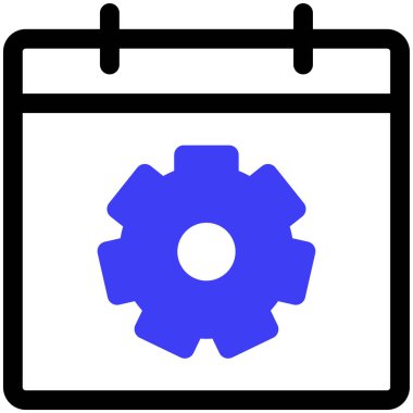 Takvim simgesi vektör illüstrasyonu