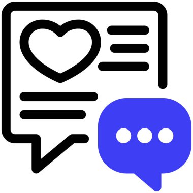 sohbet web simgesi basit tasarım