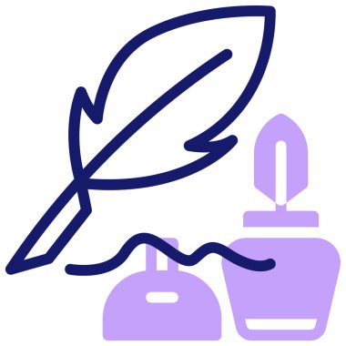 Tüy. Web simgesi basit illüstrasyon