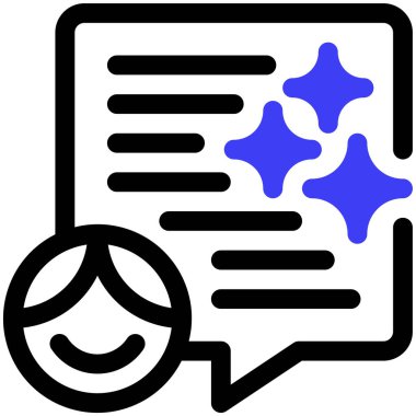 Hikaye anlatma. Web simgesi basit illüstrasyon 