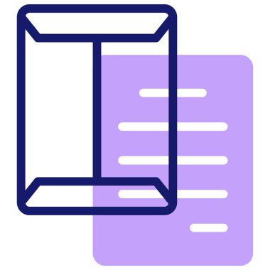 Mektup. Web simgesi vektör illüstrasyonu