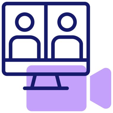 video. Web simgesi basit illüstrasyon