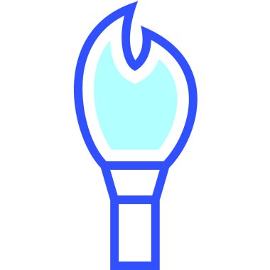 meşale web simgesi basit tasarım