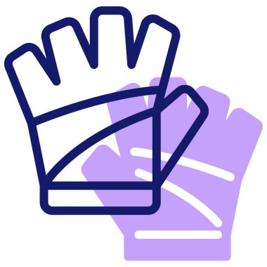 Eldiven. Web simgesi basit illüstrasyon