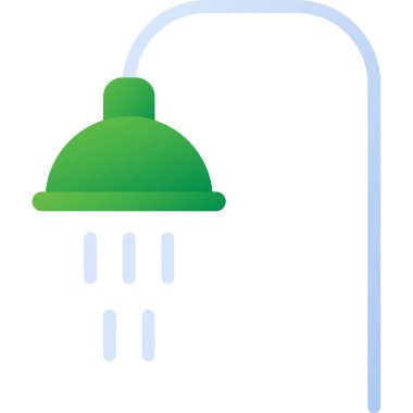 Duş simgesi, basit vektör illüstrasyonu 