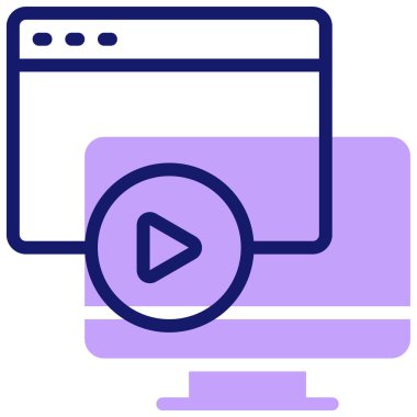 Akıcı Web simgesi, basit illüstrasyon