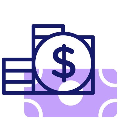 Gelir simgesi vektör illüstrasyonu