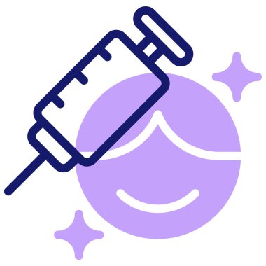 Botoks modern simge, vektör illüstrasyonu