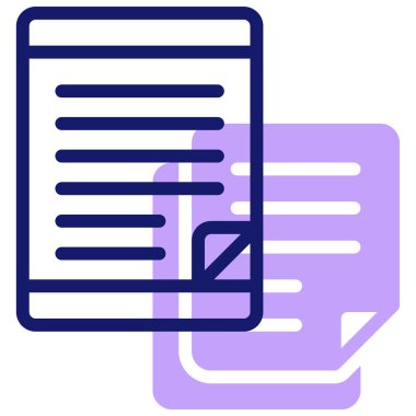 Haberler. Web simgesi basit illüstrasyon