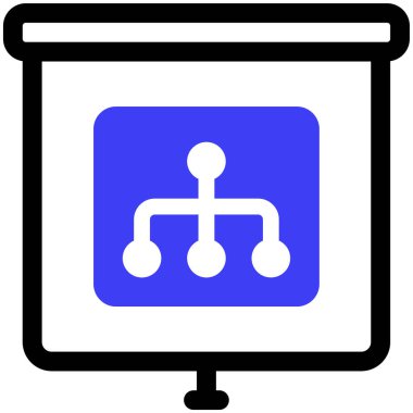 hiyerarşi. Web simgesi basit illüstrasyon