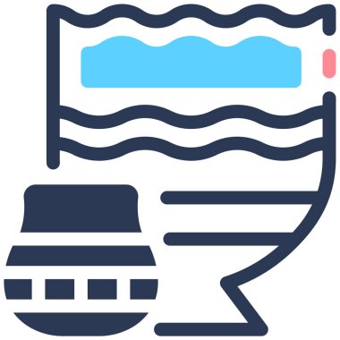 Kumsal. Web simgesi basit illüstrasyon