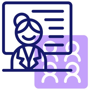 Öğretmen web simgesi basit tasarım